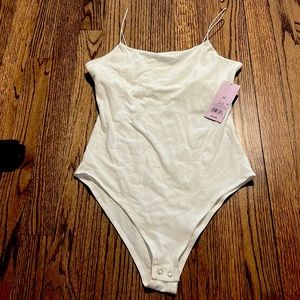 Target white bodysuit never worn